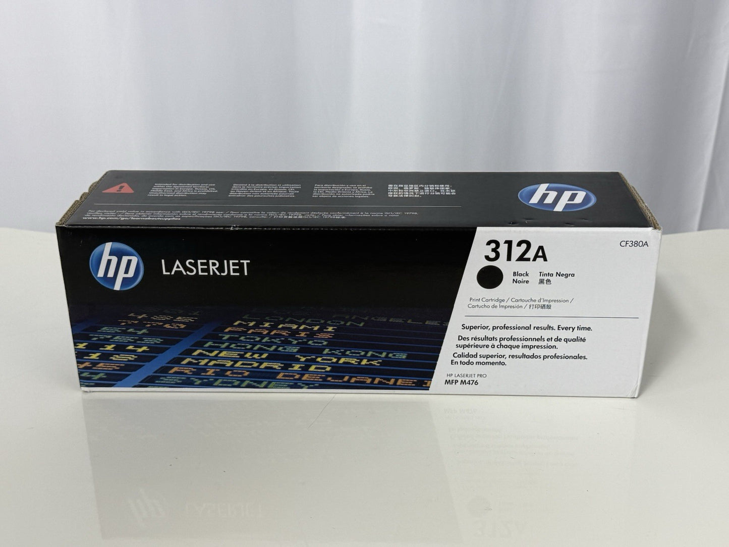 Genuine HP 312A Black LaserJet Toner Cartridge • CF380A • Sealed