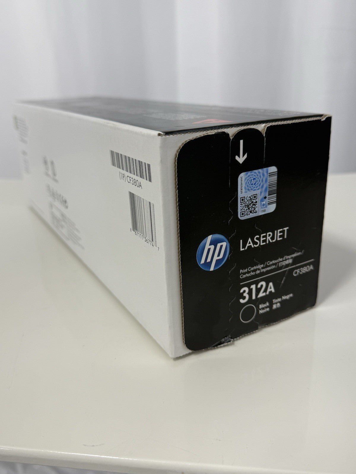 Genuine HP 312A Black LaserJet Toner Cartridge • CF380A • Sealed