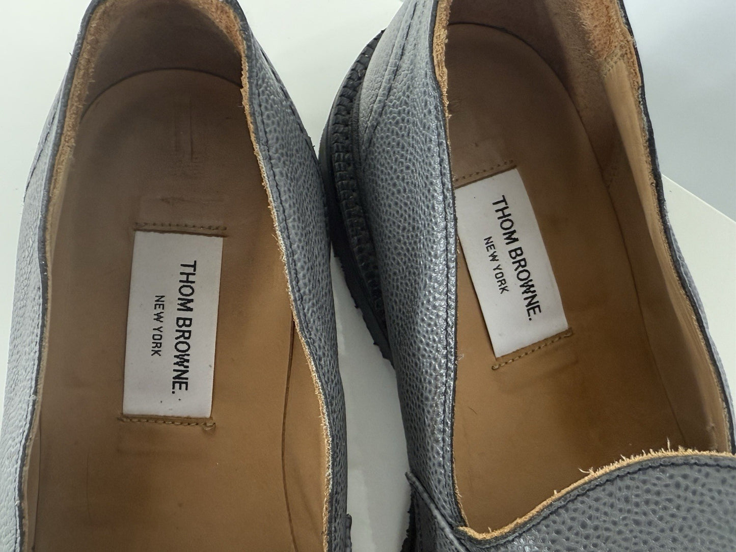 Thom Browne Men's Pebbled Penny Loafer With Hiking Sole