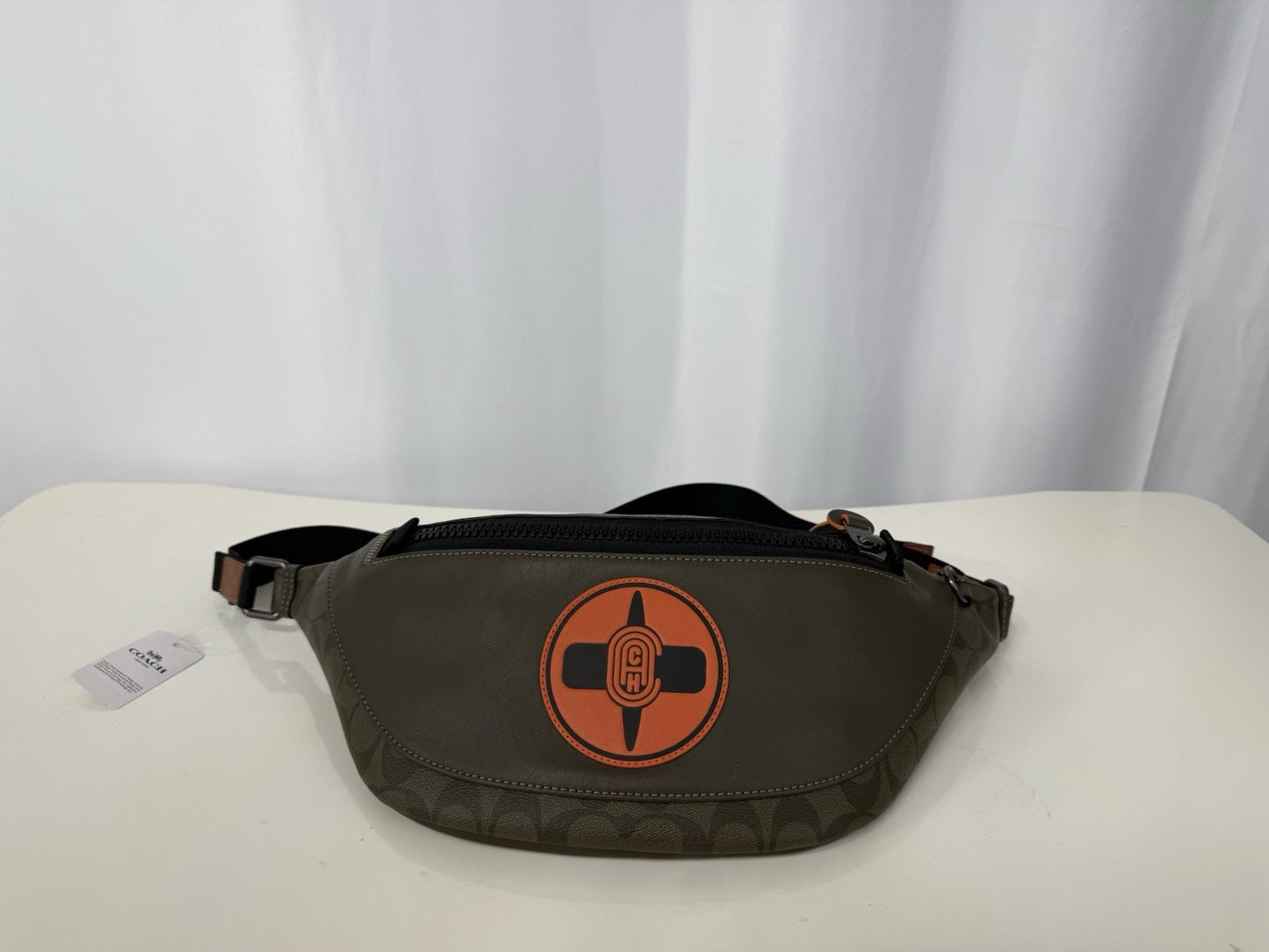 Coach X NARUTO Michael B. Jordan Belt Bag Leather Shoulder Bag Auth
