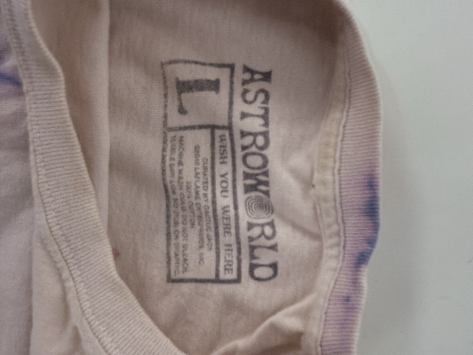 Travis Scott "No Bystanders" Astroworld Tee Size L