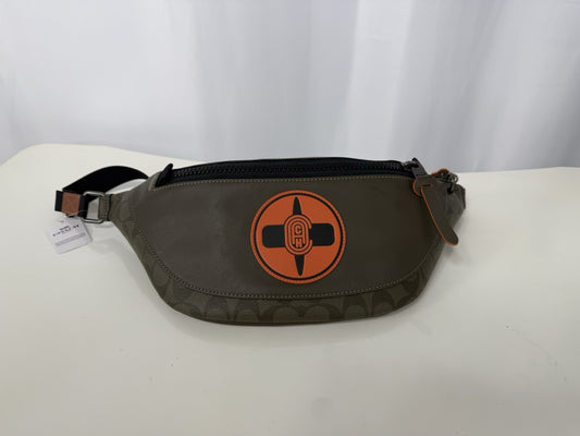 Coach X NARUTO Michael B. Jordan Belt Bag Leather Shoulder Bag Auth