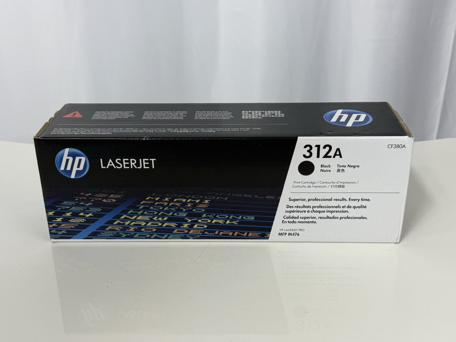 Genuine HP 312A Black LaserJet Toner Cartridge • CF380A • Sealed