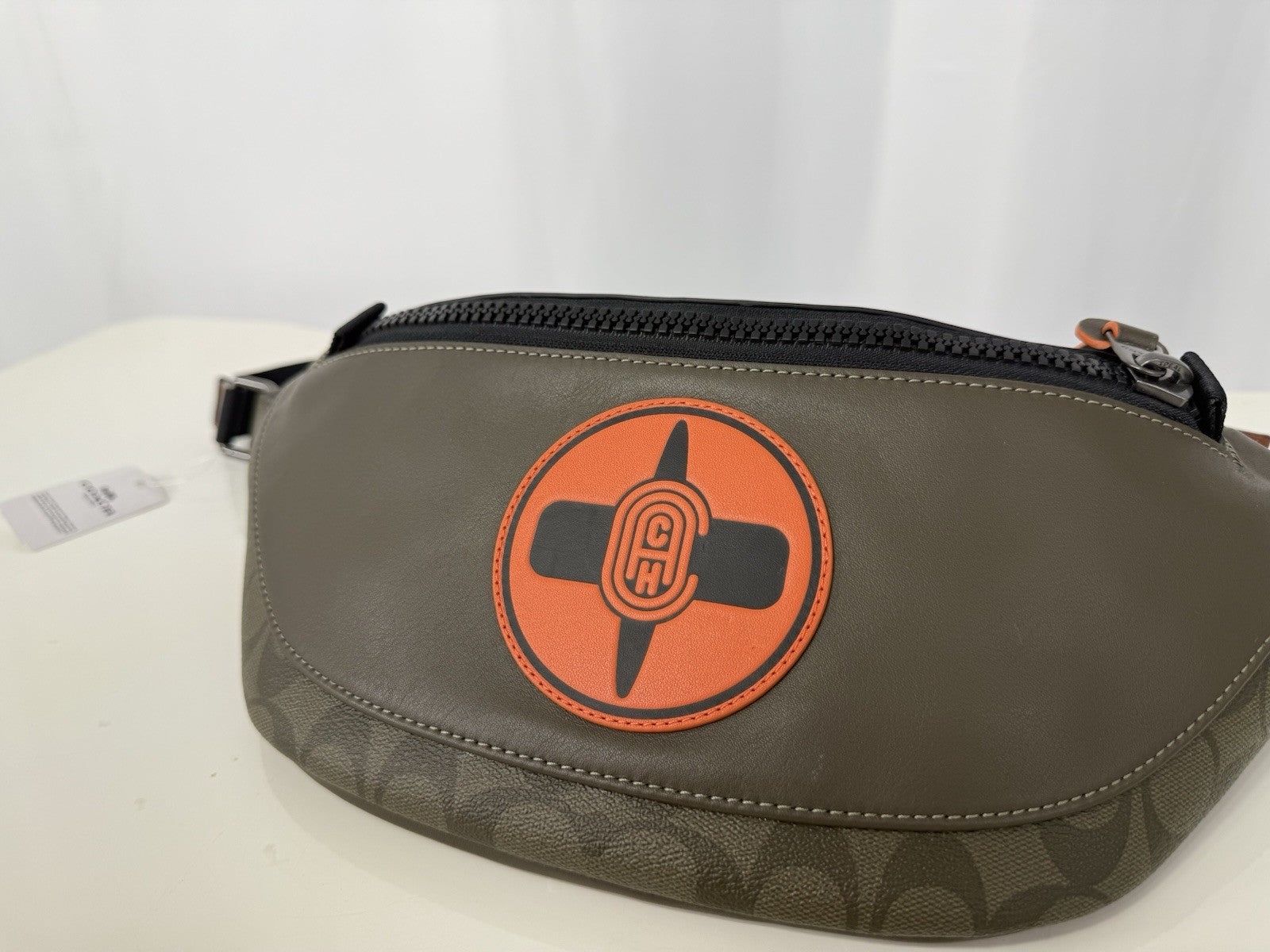 Coach X NARUTO Michael B. Jordan Belt Bag Leather Shoulder Bag Auth